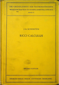 Ricci calculus