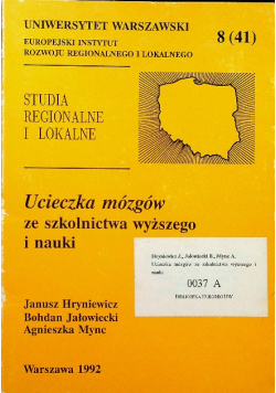 Ucieczka mózgów ze szkolnictwa wyższego i nauki nr 8