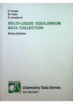 Solid liquid equilibrium data collection