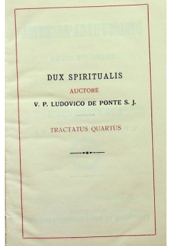 Dux spiritualis III 1921 r.