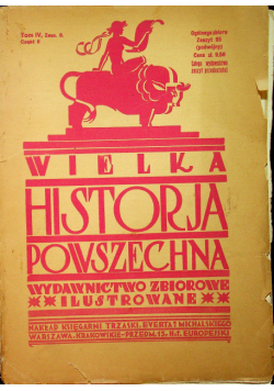wielka Historja powszechna tom IV zeszyt 8 1934 r.