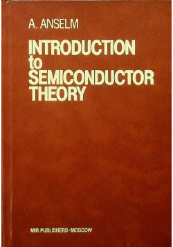 Introduction to semiconductor theory