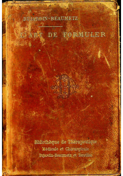 L'Art de formuler 1897 r