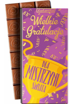 Czekolada CZK-336 Gratulacje dla mistrzyni