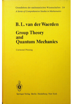 Group theory in quantum mechanics