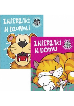 Pakiet: Ruchome obrazki 5 Zwierzaki w dżungli/domu