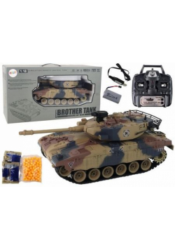 Czołg R/C 1:18 z dźwiękiem brązowy