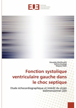 Fonction systolique ventriculaire gauche dans le choc septique