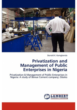 Privatization and Management of Public Enterprises in Nigeria