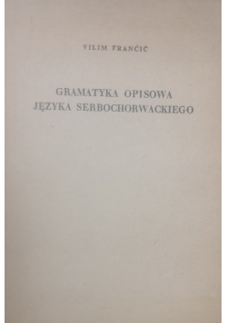 Gramatyka opisowa języka serbochorwackiego