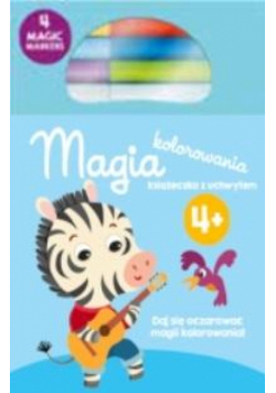 Kolorowanka z magicznymi flamastrami 4+ niebieska