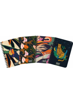Kołozeszyt B5/100K kratka Collage Tropics (5szt)