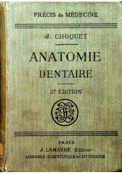 Precis d'anatomie dentaire  1926 r