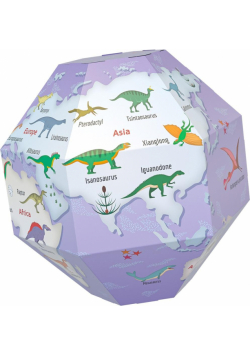 Globus 3D do składania - Dinozaury