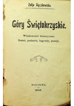 Góry Świętokrzyskie 1906 r.