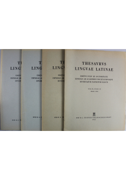 Thesaurus Linguae Latinae Vol IX 2 Fasc II do V
