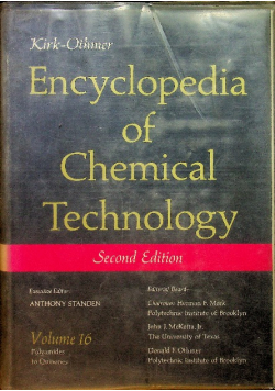 Encyclopedia of chemical technology vol 16