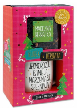 Zestaw kubek + herbata Christmas-Jednorożec