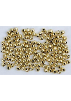 Koraliki 6mm złote 30g