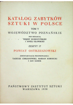 Katalog zabytków sztuki w Polsce tom V zeszyt 17