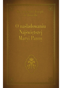 O naśladowaniu Najświętszej Maryi Panny