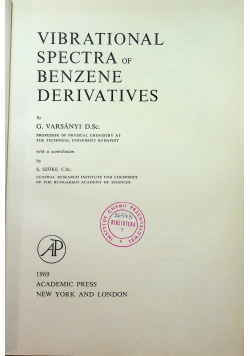 Vibrational spectra of benzene derivatives
