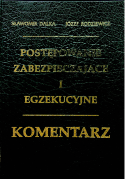 Postępowanie zabezpieczające i egzekucyjne  Komentarz