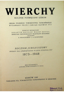 Wierchy rok osiemdziesiąty 1948 r.