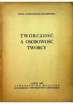 Twórczość a osobowość Twórcy
