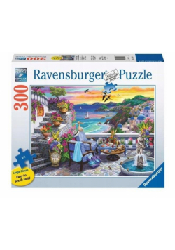 Puzzle 300 Zachód słońca nad Santorini
