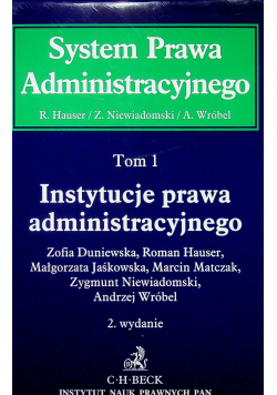 Instytucje prawa administracyjnego Tom 1
