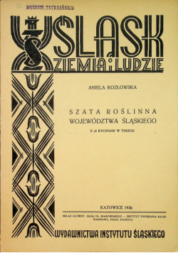 Szata roślinna województwa śląskiego 1936r.