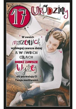 Kartka okolicznościowa Urodziny 17 U95