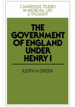The Government of England Under Henry I