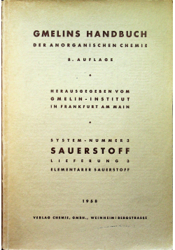 Gmelins Handbuch system nummer 3