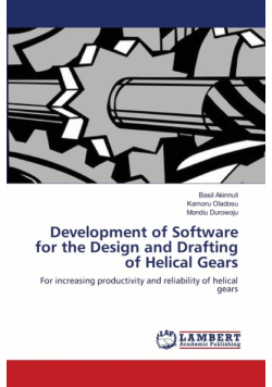 Development of Software for the Design and Drafting of Helical Gears