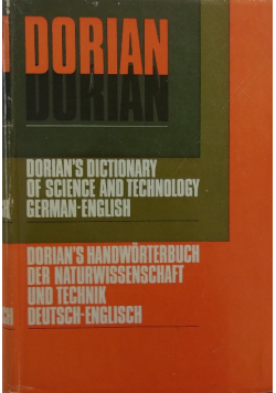 Dorian s dictionary of science and technology German English