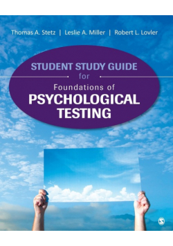 Student Study Guide for Foundations of Psychological Testing