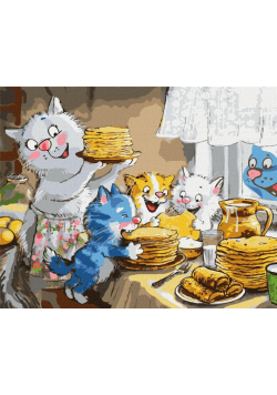 Malowanie po numerach - Słodkie naleśniki 40x50cm