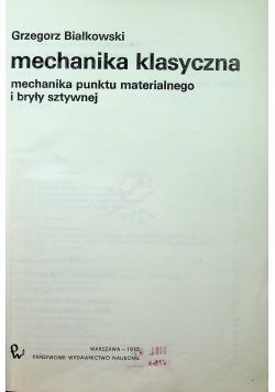Mechanika klasyczna
