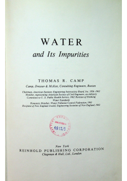 Water and its impurities