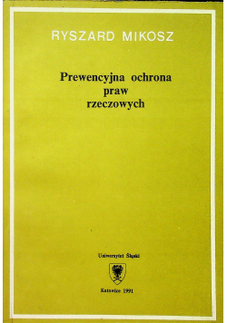Prewencyjna ochrona praw rzeczowych
