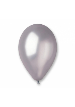 Balony metaliczne srebrne 25cm 100 szt.