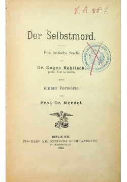 Der Selbstmord 1893 r