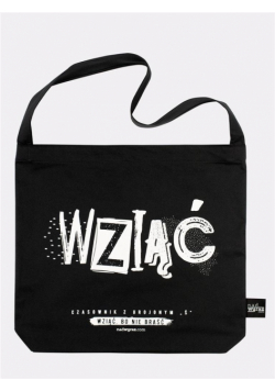 Wziąć torba bawełniana czarna