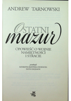 Ostatni mazur