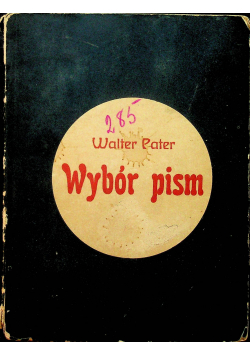 Pater Wybór pism 1909 r