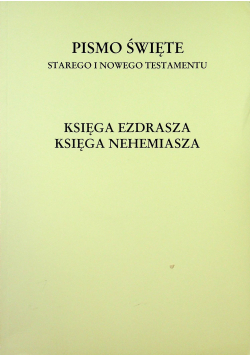 Księga Ezdrasza Księga Nehemiasza
