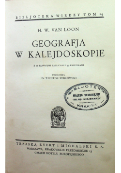 Geografja w kalejdoskopie 1930 r