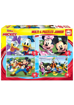Puzzle 20+40+60+80 Myszka Miki i przyjaciele G3